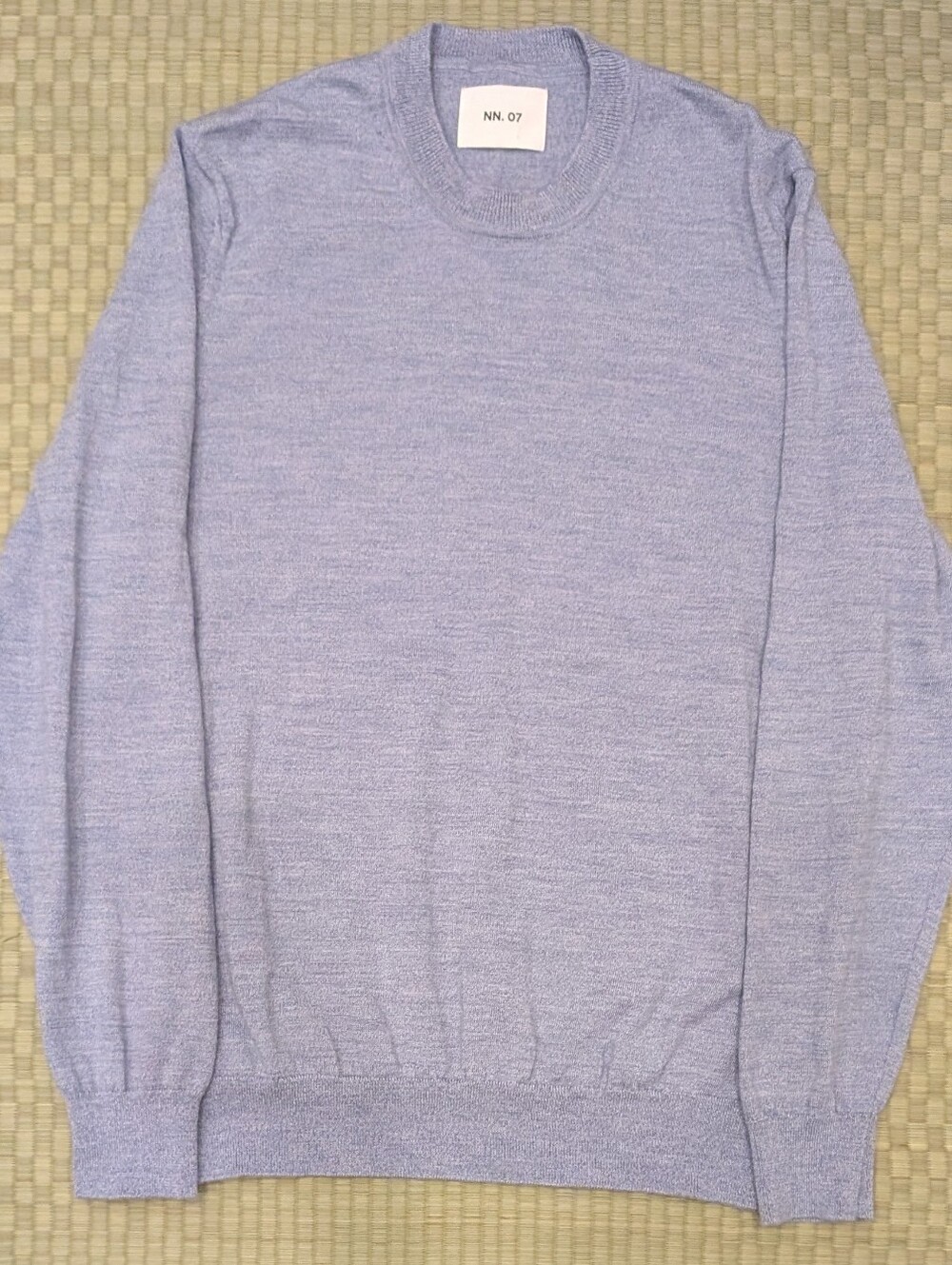 NN07 No Nationality Ted Sweater 100% Wool Tint Blue Men's Size XL